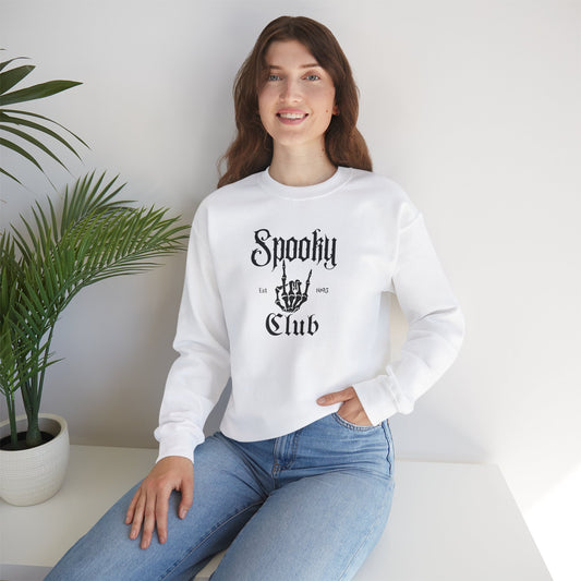 Spooky Club Skeleton Sweatshirt - Trendy Halloween Crewneck