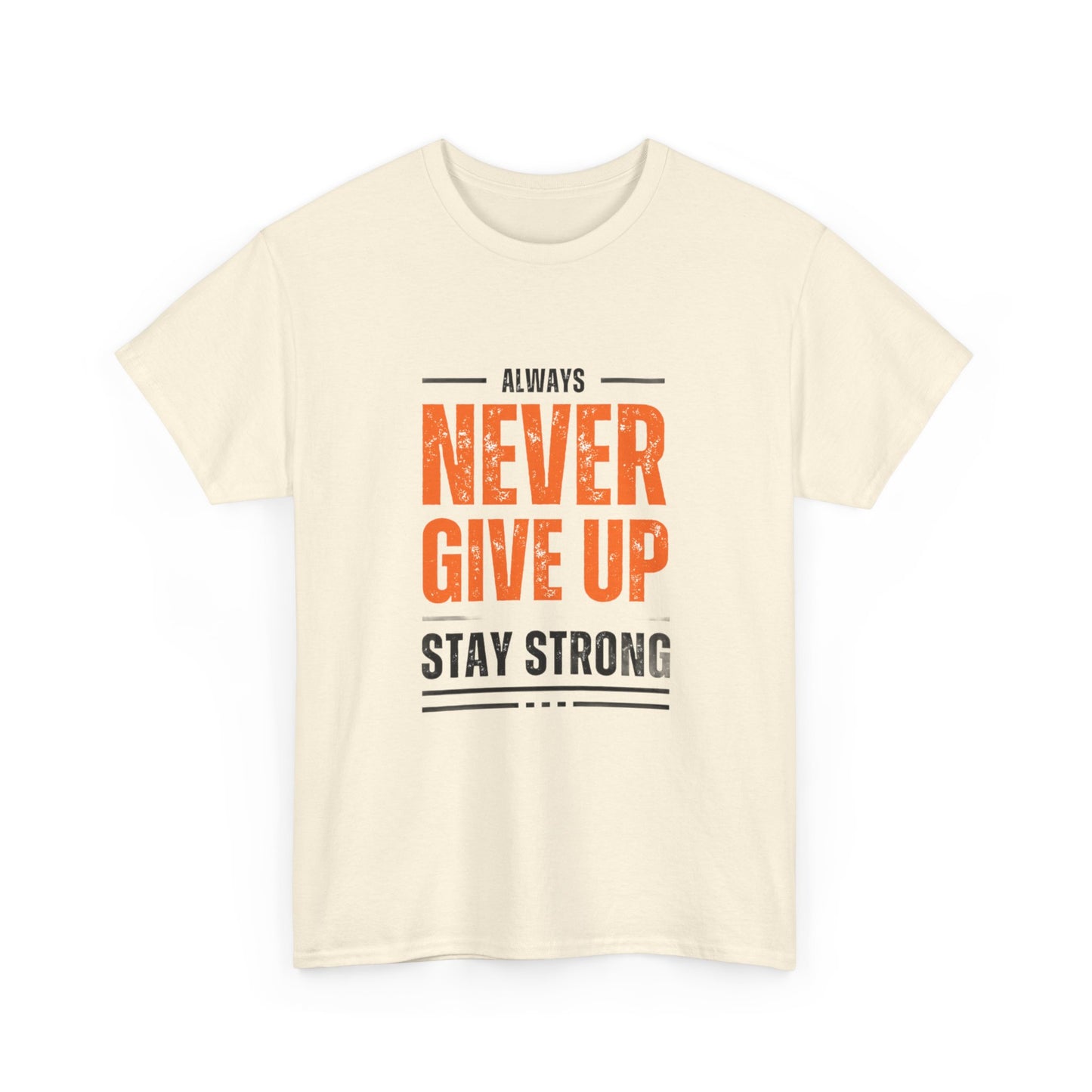 Never Give-up Cotton T-shirt