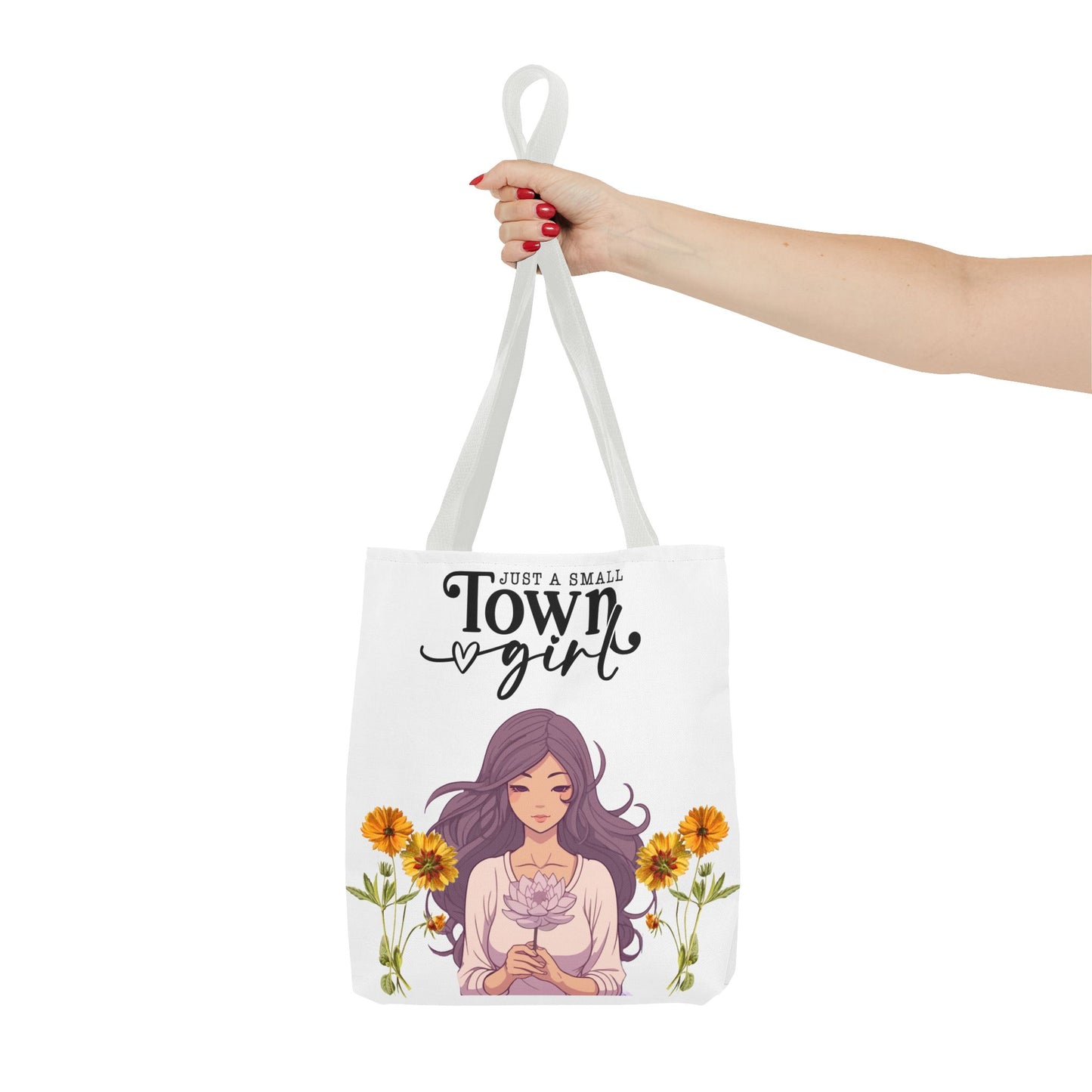 Small Town Girl Tote Bag - Floral Charm for Everyday