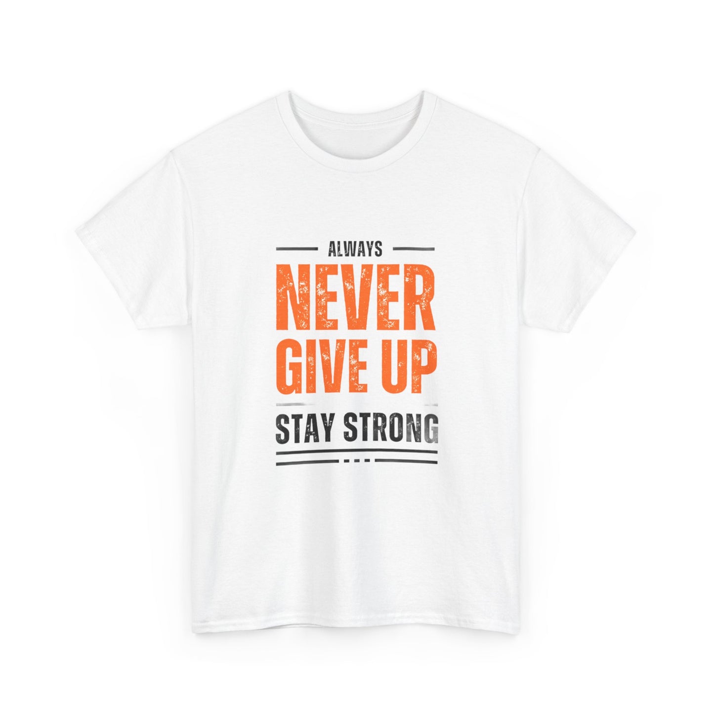 Never Give-up Cotton T-shirt