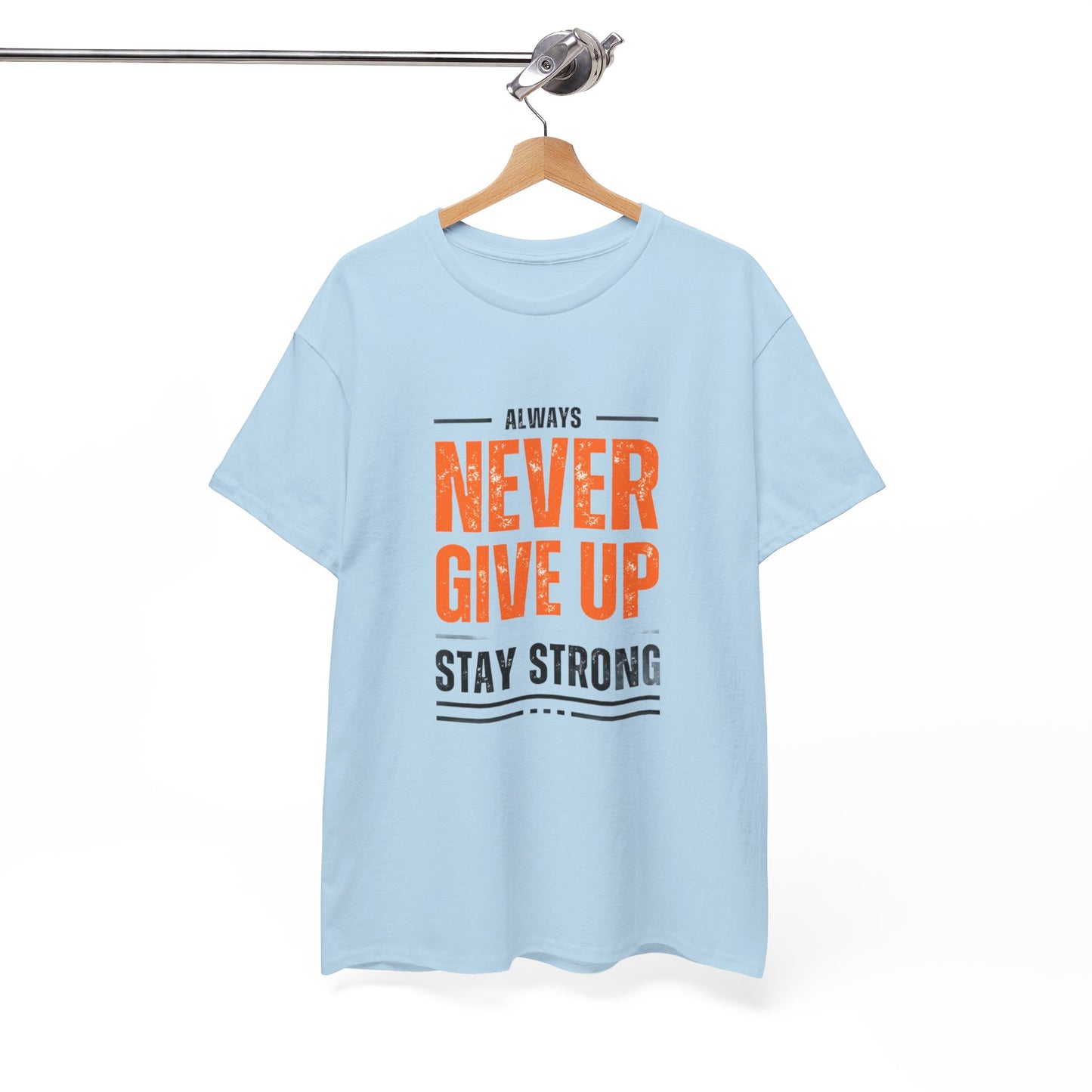 Never Give-up Cotton T-shirt