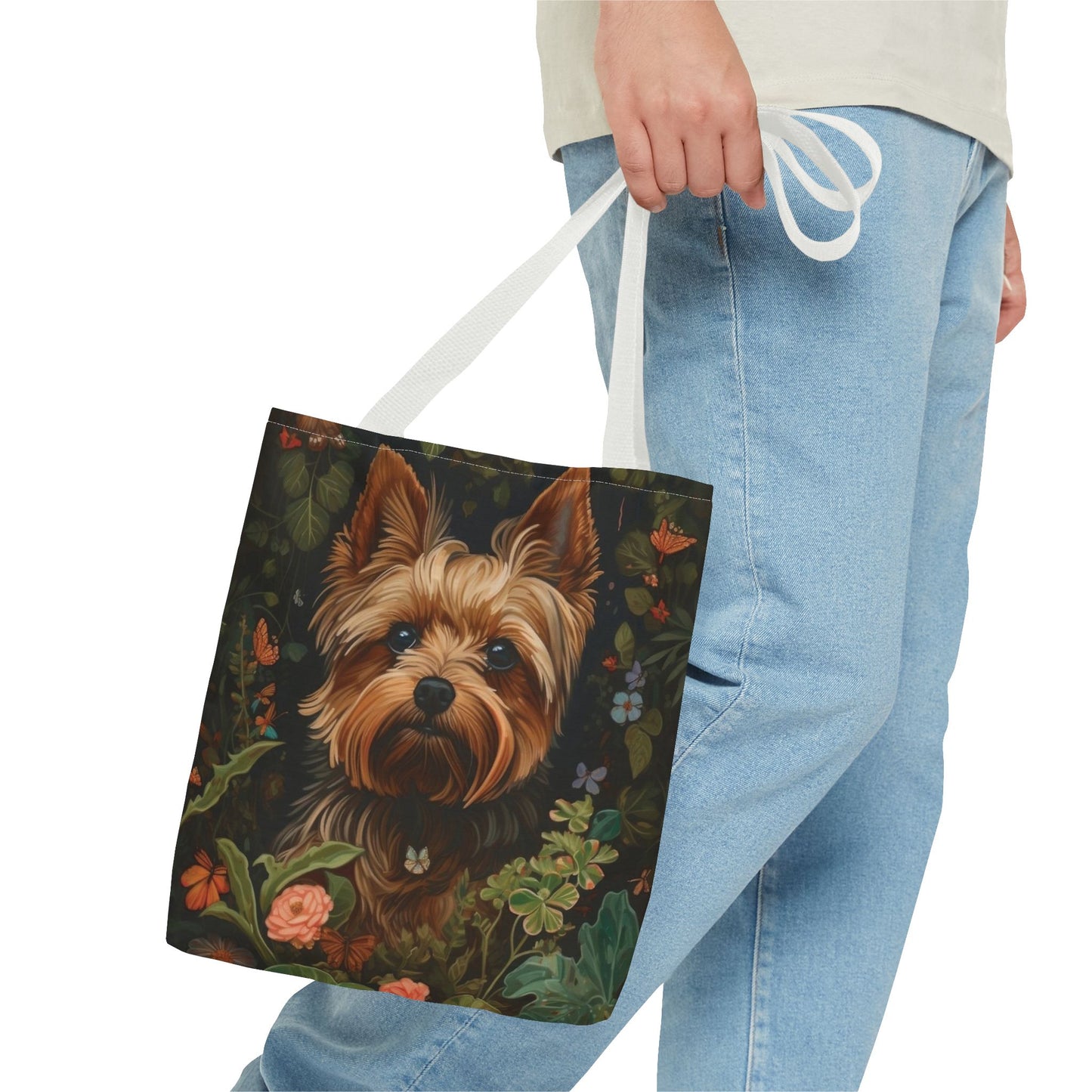 Yorkshire Terrier design tote bags