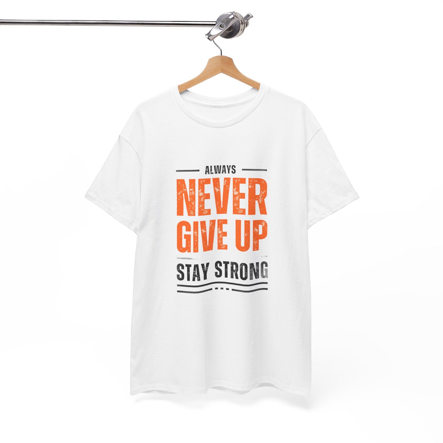 Never Give-up Cotton T-shirt