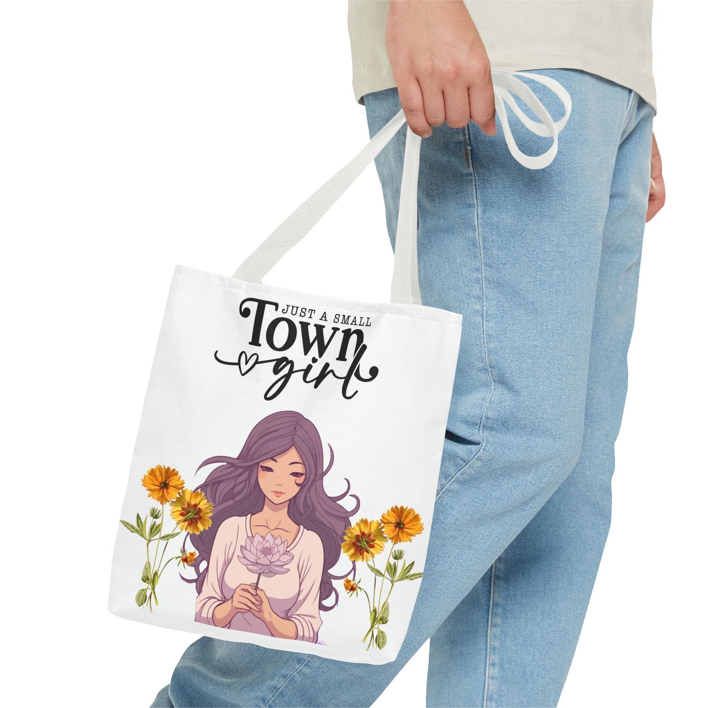 Small Town Girl Tote Bag - Floral Charm for Everyday