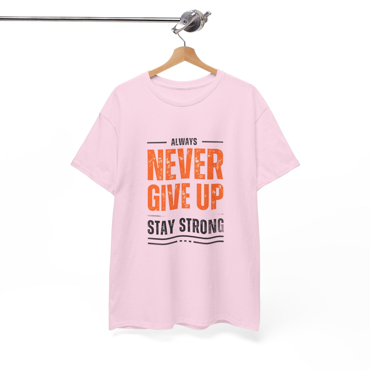 Never Give-up Cotton T-shirt