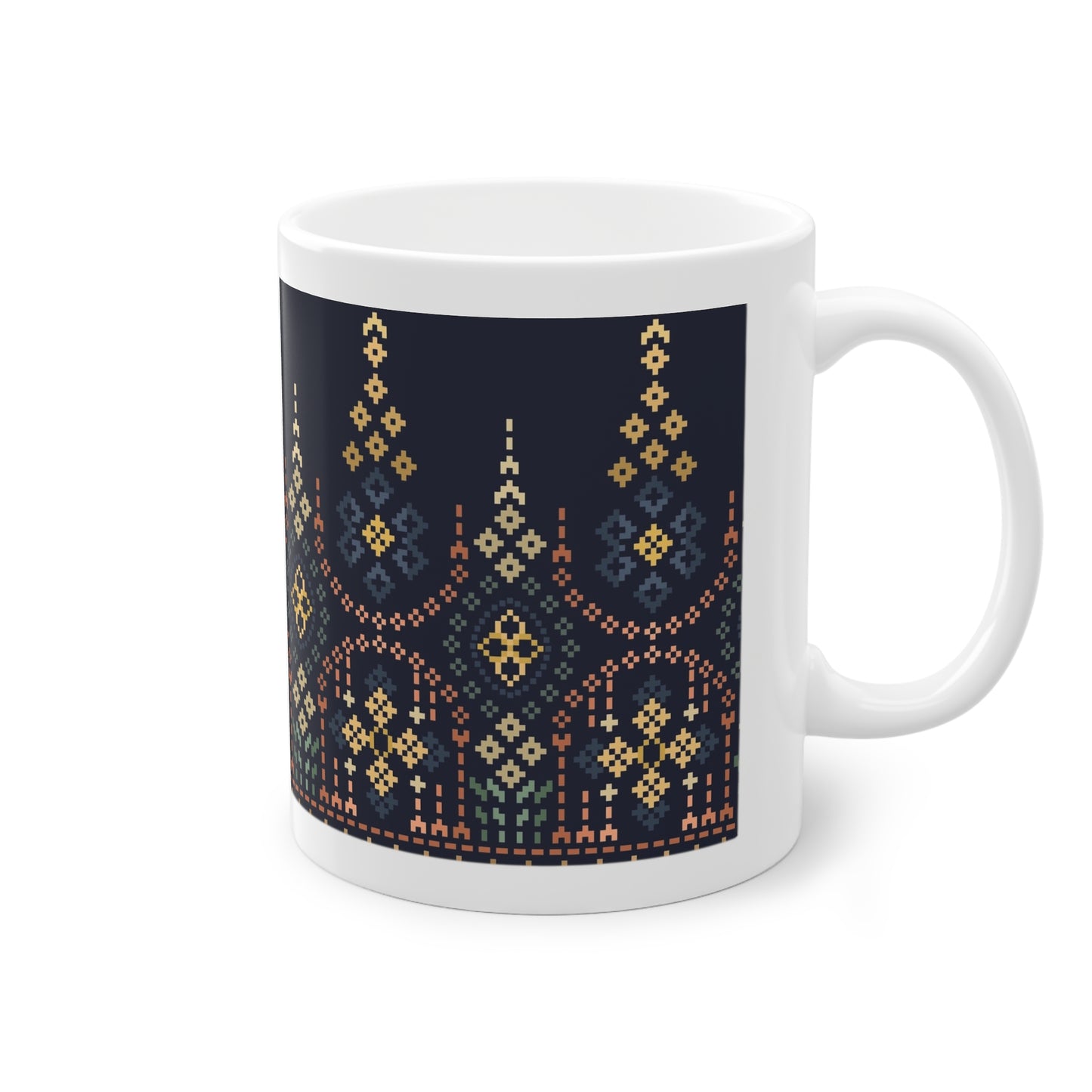 Embroidery design mug