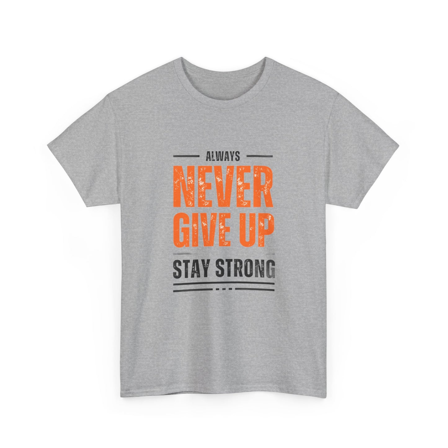 Never Give-up Cotton T-shirt