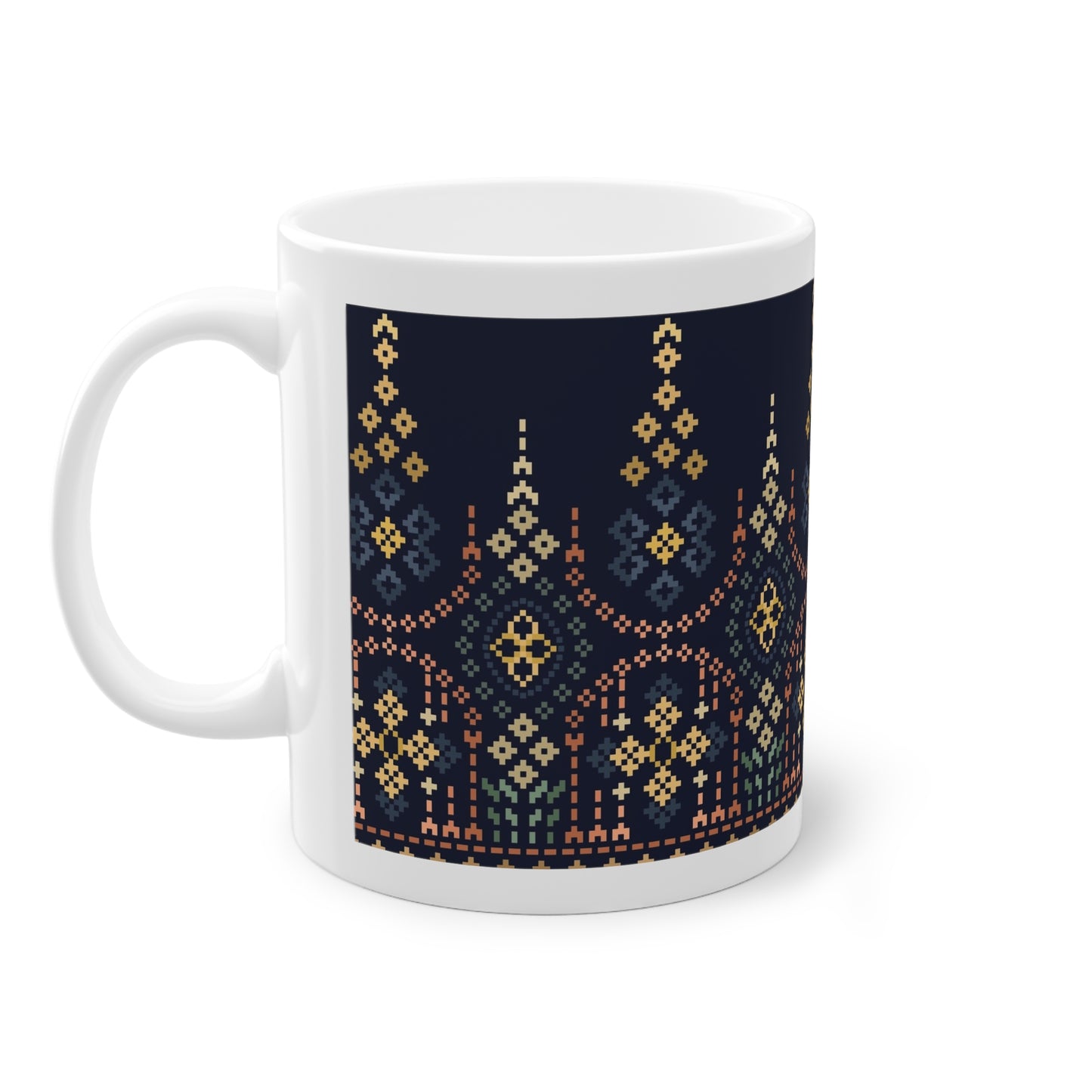 Embroidery design mug