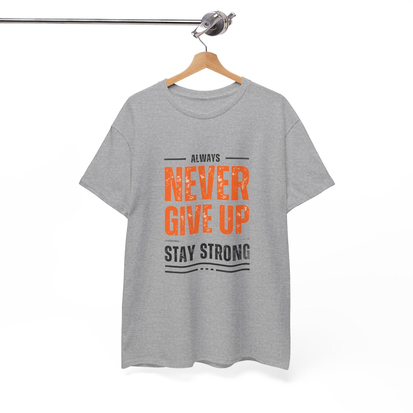 Never Give-up Cotton T-shirt