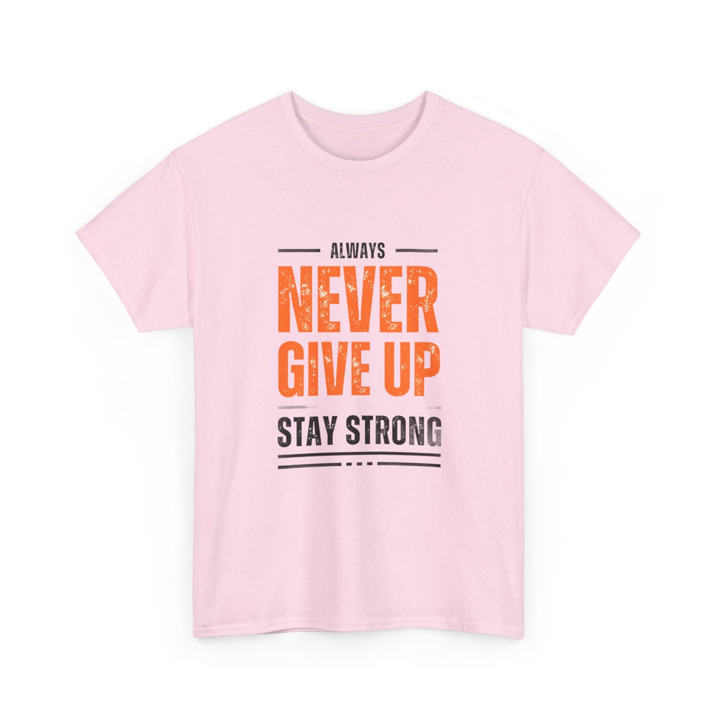 Never Give-up Cotton T-shirt