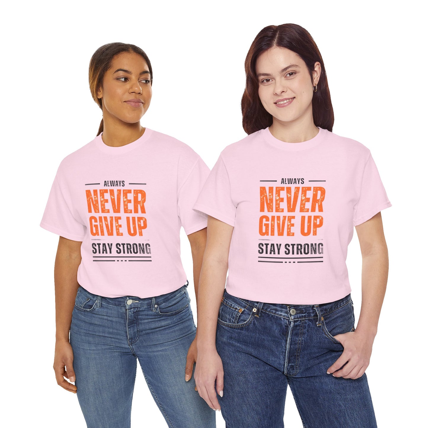 Never Give-up Cotton T-shirt