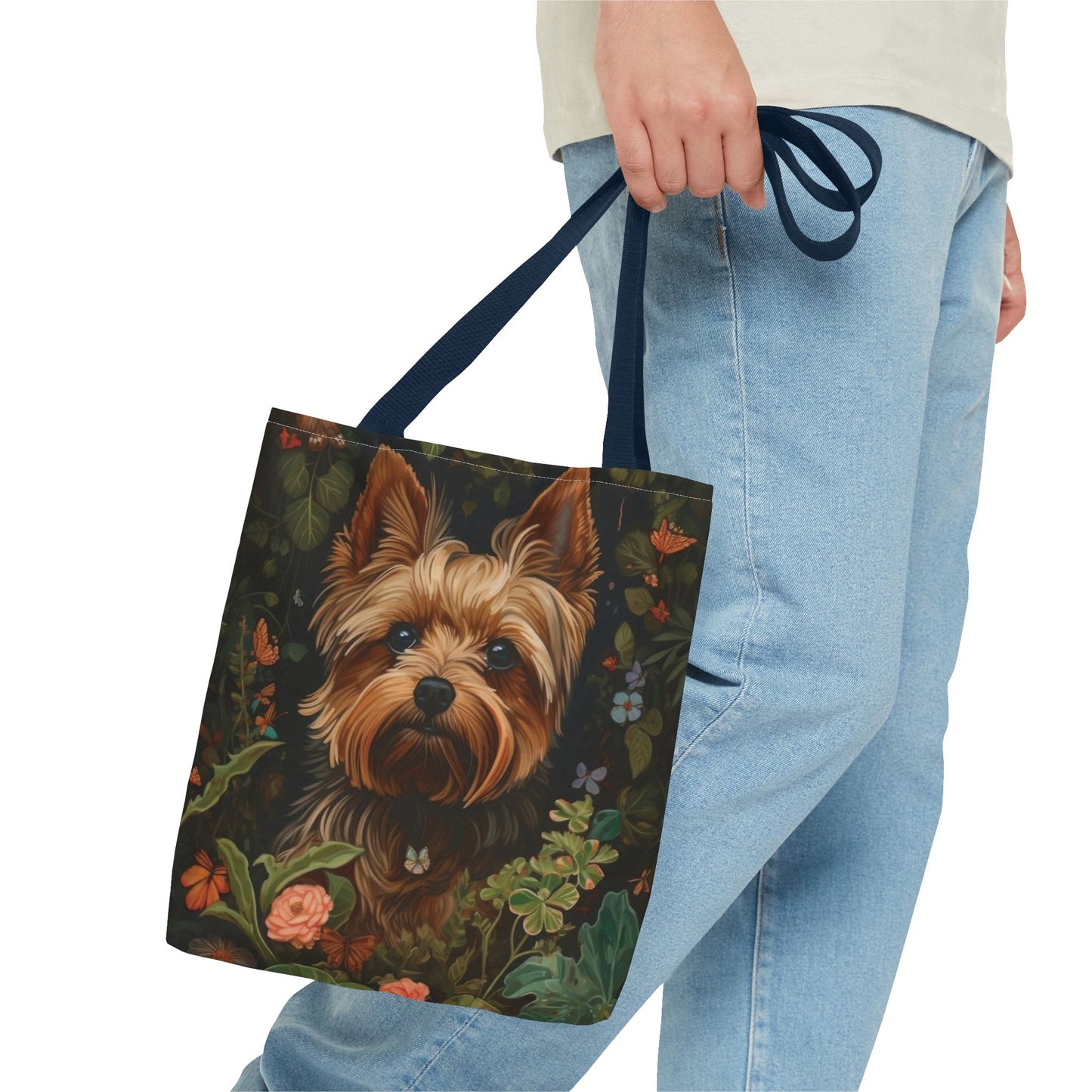 Yorkshire Terrier design tote bags